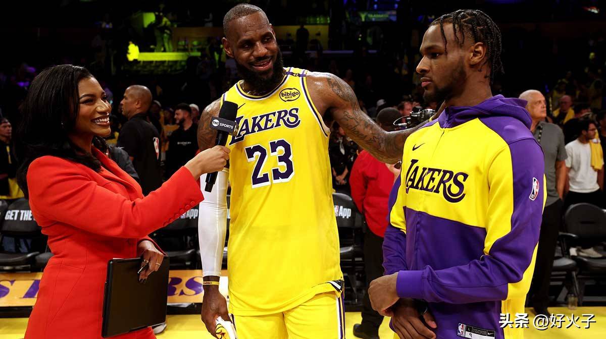 开云体育平台-里程碑，湖人布朗尼·詹姆斯承认与勒布朗·詹姆斯的历史性时刻