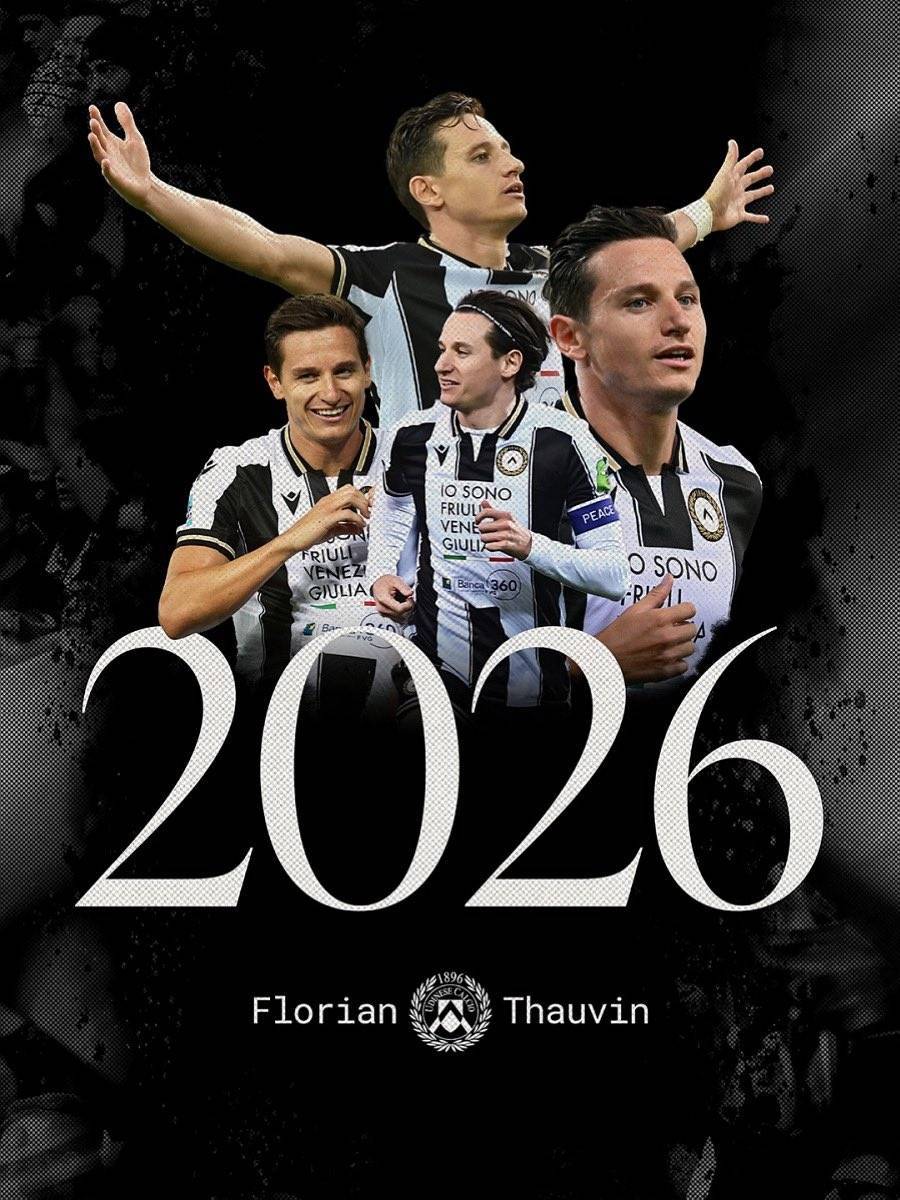 kering-官方：乌迪内斯与队长托万续约到2026年