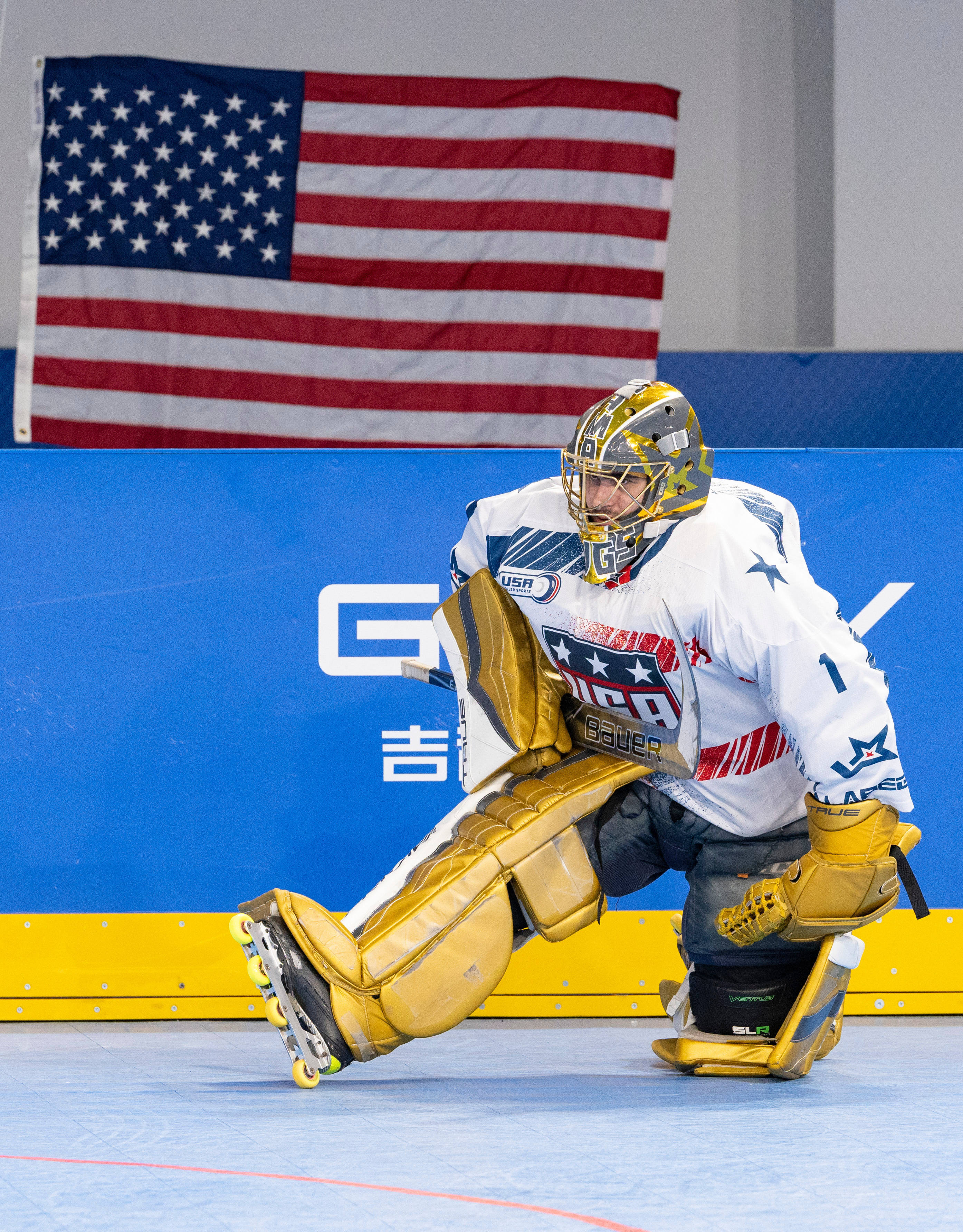 开云-（成都世运会）单排轮滑球——男子半决赛：美国队胜法国队