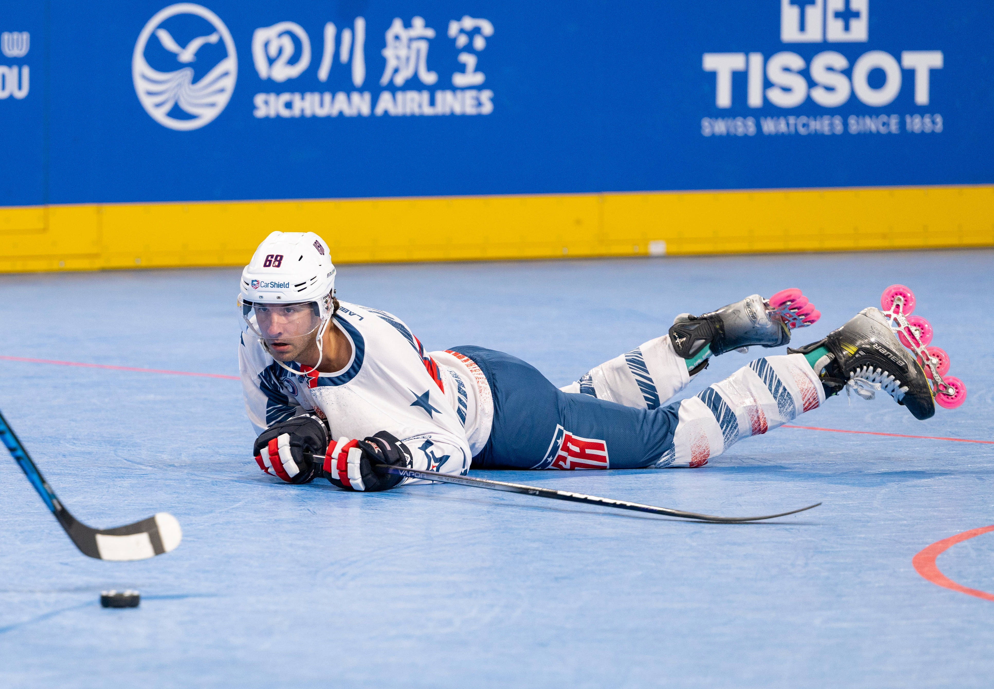 开云-（成都世运会）单排轮滑球——男子半决赛：美国队胜法国队