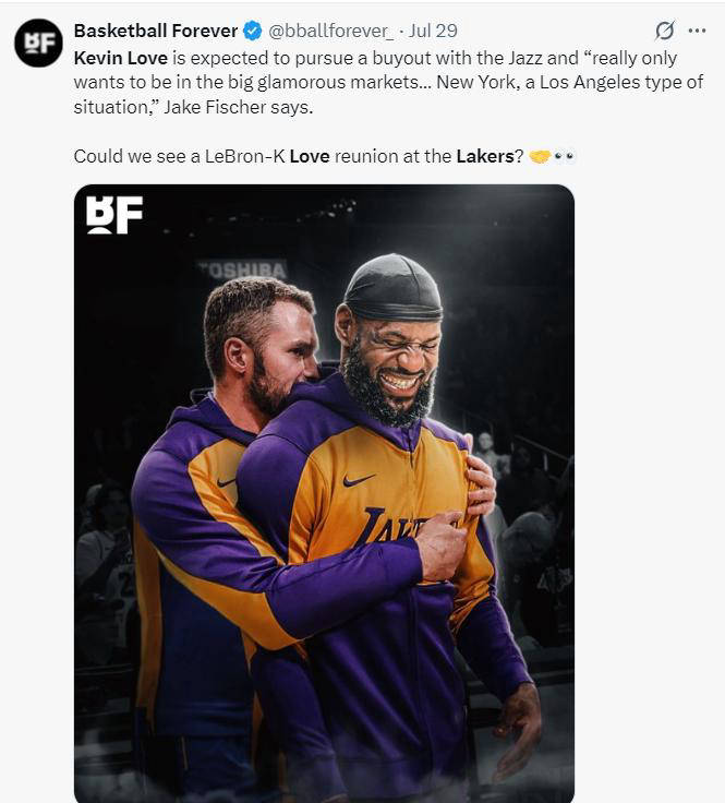 开云体育网址-凯文-乐福与犹他爵士商讨买断事宜 费城有意引进